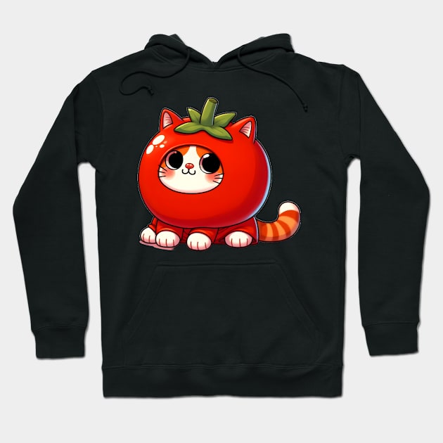 Cat in a Tomato Costume Hoodie by FromBerlinGift